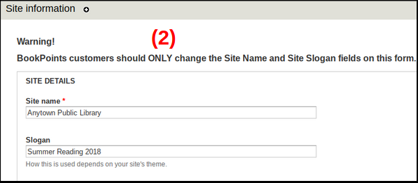 image of site title options