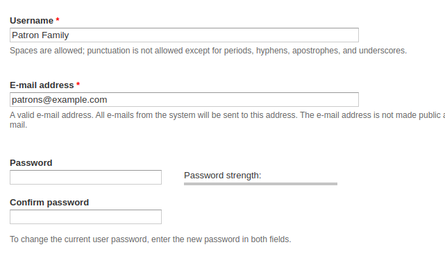 image of password-reset screen
